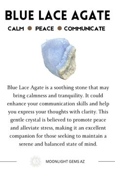 the blue lace agate poem