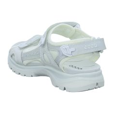 Step into comfort and style with the Ecco Offroad Women's White Sandals. Specifically designed for young adults who love outdoor activities, these sandals feature a robust build and a sleek white finish, making them perfect for both your adventurous trips and casual outings. Enjoy superior support and long-lasting durability with Ecco's signature comfort technology – ideal for keeping up with your dynamic lifestyle. Don't let your footwear hold you back, choose the Ecco Offroad Sandals for style White Sandals, Hold You, Outdoor Activities, Sleek, Sandals, White