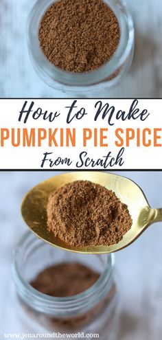 how to make pumpkin pie spice from scratch