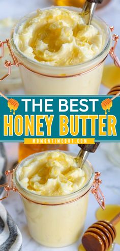 This is the BEST honey butter recipe! It's an easy staple with only 4 ingredients. Perfectly sweet and creamy, this flavored butter tastes amazing! Enjoy this flavored butter on cornbread, biscuits, and more! Homemade Honey Butter Recipe, Easy Honey Butter, Cornbread Biscuits, Homemade Honey Butter, Flavored Butter Recipes, Butter Recipes Homemade, Honey Butter Recipe, Sweet Potato Biscuits, Sweet Butter