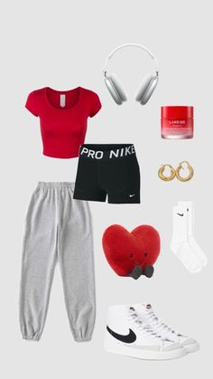 Cute Middle School Outfits, Preppy Outfits For School, Simple Outfits For School, Cute Nike Outfits, Fitness Wear Outfits, Casual Preppy Outfits, Trendy Outfits For Teens, Cute Lazy Outfits