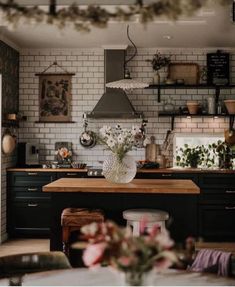 a kitchen filled with lots of counter top space