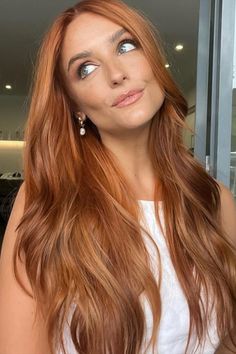 Ginger Copper Hair, Roux Auburn, Light Auburn Hair, Copper Blonde Hair, Summer Hair Color Ideas, Shades Of Red Hair, Trendy Shades