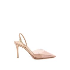 Gianvito Rossi Pumps In Shiny Leather With Transparent Pvc Toe. Adjustable Strap With Gr Buckle In Gold Finish, Leather Footbed And Sole.Material: 50% Pvc 50% Bos TaurusMade In: ItaliaColor: PinkCollection: Spring - Summer 2023G95336 85ric Pxv Chic Slingback Pumps With Straps, Luxury Beige Slingback Pumps For Party, Luxury Slingback Pumps For Office In Summer, Luxury Summer Slingback Pumps For Office, Elegant Summer Heels With Transparent Straps, Luxury Summer Office Slingback Pumps, Chic Heels With Transparent Straps, Elegant Heels With Transparent Straps For Spring, Elegant Evening Heels With Transparent Straps