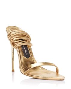 SANDALS Goddess Sandals, Gold Strappy Heels, All That Glitters Is Gold, Glass Box, Designer Pumps, Rich Women, Strap Sandals Women, Gold Sandals, Stiletto Sandals