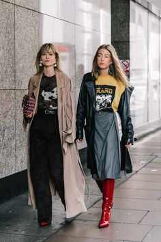 Street Style London, Don Pedro, Long Coats, Red Boots