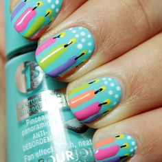 Happy Birthday Nail Art, Nails For Kids, Get Nails, Toe Nail Art, Nail Art Ideas