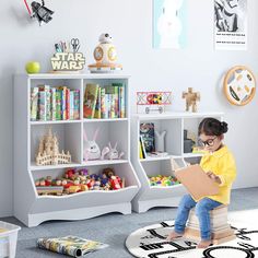 Arrives by Mon, Dec 13 Buy Homfa Kids Bookshelf, Toy Storage Cabinet, 5-Cubby Toy Chest, Kid's Bedroom Storage Organizer, Wood Bookcase for Kids, White Finish at Walmart.com Toy Storage Furniture, Childrens Storage, Toy Storage Cabinet, Toy Cabinet, Kids Cubbies, Toddlers Room, Kids Bedroom Storage, Storage Cubby