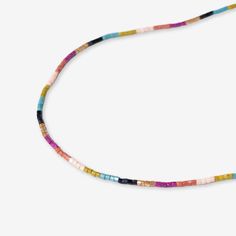 Everly Single Strand 2Mm Luxe Bead Necklace Muted Timeless Necklace, Muted Rainbow, Derby Fascinator, The Body Book, Muted Color Palette, Human Hands, Human Hand, Feather Light, Wrap Rings