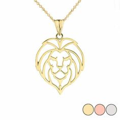 Solid 14k Gold Lion Head Cut Out Pendant Necklace Item No.: B85. Eb Metal Type: 14k Solid Gold (Also Available In 10k Solid Gold) Metal Color: Yellow Gold. Or White Gold Or Rose Gold Measurement: Pendant Only: 1.1 Grams Pendant W/Chain: 2.1 - 2.3 Grams (Vary From Length Chain) Height Including Bail: 0.95 In (24.13 Mm) Width: 0.6 In (15.24 Mm) Chain Available In 16", 18", 20", 22" Brand New. Made In Usa. Please Allow 5-7 Days To Be Shipped. Origami Lion, Origami Necklace, Shine Jewelry, Lion Necklace, Lion Pendant, Viking Pendant, Gold Lion, Silver Necklace Set, Rose Gold Pendant