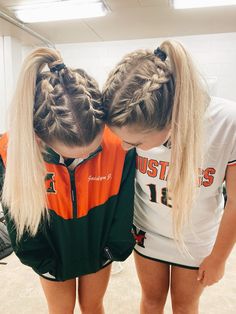 Cute Lax Hairstyles, Lacrosse Hairstyles Braids, Gameday Hairstyles Lacrosse, Lacrosse Hairstyles Easy, Girls Lax Hairstyles, Lacrosse Hair Styles, Braids For Game Day, Sorry Hairstyles, Girls Lacrosse Hairstyles