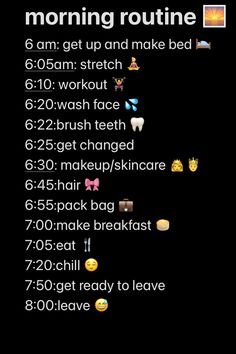 Productive 6 Am Morning Routine, Productive Morning Routine Ideas, First Thing To Do In The Morning, Morning Routine For School Leave At 8am, Morning Routine 6:30-8:00, Morning Routine 6 Am, That Girl School Morning Routine, Aesthetic Morning Routine List, 6th Grade Morning Routine