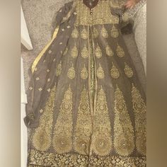 Grey Color Long Maxi Inner Is Separated 4 Pieces Dupatta And Shalwar Inner Plus Shirt Wear Just Once Totally New And Very Beautiful Base On Chiffon Long Maxi, Gray Color, Chiffon, Maxi Dress, Womens Dresses, Grey, Dresses, Women Shopping, How To Wear