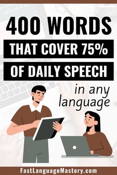 400 words that cover 75% of daily speech in any language Learn A Language Fast, Language Learning Tips, Language Learning Apps, Bahasa China, Learning A New Language