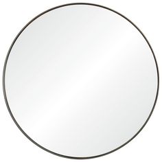 a round mirror on a white background