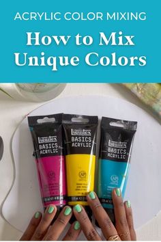 how to mix unique colors with acrylic color mixing for nails and nail polish