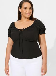 Plus Size Too, Plus Size Shirt Around Waist, Knotted Shirt Plus Size, Old Navy Plus Size Tops, Cute Clothes For Plus Size, Mama Cubed Shirt, Plus Size Boxy Top Pattern, Plus Size Tuck, Black Beachwear