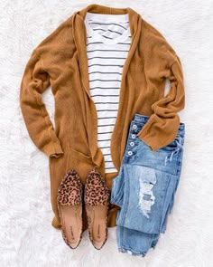 Casual Outfits For Women Jeans, Leopard Print Shoes Outfit, Tan Flats, Fall Attire, Leopard Flats, Fall Wear, Print Shoes, Nordstrom Anniversary Sale, Church Outfits