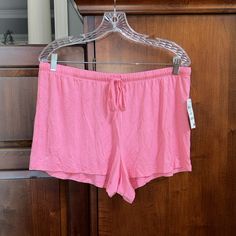 Nwt Inc Intimates Pajama Shorts Pink Gemstone Color Size L New With Tags Perfect Condition Two Size Large Available Stretch Sleepwear With Elastic Waistband For Bedtime, Elastic Stretch Sleepwear With Waistband For Bedtime, Elastic Stretch Sleepwear With Waistband, Elastic Stretch Sleepwear For Bedtime, Stretch Pajama Shorts With Elastic Waistband For Sleepovers, Pink Bottoms For Summer Relaxation, Stretch Pajama Shorts For Spring Sleepover, Stretch Short Sleepwear For Relaxation, Comfortable Short Length Sleepwear For Sleepover