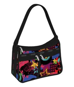 Lesportsac Deluxe Everyday Bag - Frenzy Medium On-the-go Shoulder Bag With Large Capacity, Multicolor Shoulder Bag With Adjustable Handle For On-the-go, Medium Travel Bag With Detachable Strap, Modern Medium Bag With Adjustable Strap, Medium On-the-go Bags With Detachable Strap, Trendy Travel Shoulder Bag With Adjustable Handle, Modern Multicolor Bags With Top Carry Handle, Modern Multicolor Shoulder Bag With Top Carry Handle, Modern Multicolor Bags With Top Handle