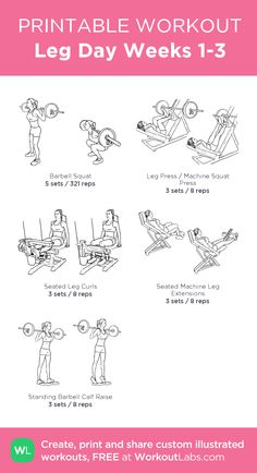 the printable workout poster shows how to do an exercise with dumbs and bench presses