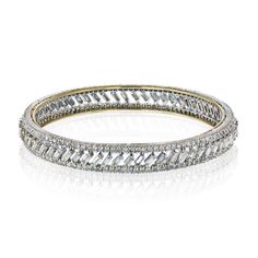 18K White Gold Baguette and Round Diamond Bangle BraceletCenter Diamond Weight: 0.00Metal Type: 18K White GoldMetal Weight: 38.1 gr.Stock: RR5258 Fine Jewelry White Gold Bangle With Baguette Diamonds, Gold Diamond Baguette Cut Bangle, White Gold Bangle With Baguette Diamonds, Elegant Diamond Bangle With Baguette Diamonds, Elegant Cubic Zirconia Bangle With Baguette Diamonds, Elegant Baguette Diamond Bangle For Formal Events, Diamond Accents Baguette Cut Bangle, Diamond Baguette Cut Bangle With Accents, Luxury Diamond Bangle With Baguette Diamonds