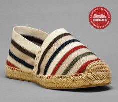 Diegos® Classic flat French stripes espadrilles shoes sewn in jute| Made in Spain, hand stitched  | Espadrilles Chanel, 1930s Shoes, Spanish Espadrilles, Striped Espadrilles, Espadrilles Shoes, French Stripes, High Wedges, Women's Espadrilles, How To Make Rope