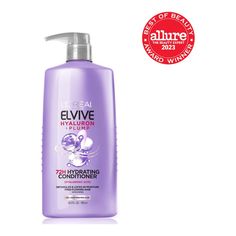 Inspired by Skincare, Elvive Hyaluron + Plump regimen for dry hair, locks in moisture for up to 72H, achieving shinier, bouncier, free-flowing hair L'Oreal Paris Elvive Hyaluron Plump Hydrating Conditioner For Dry Hair, 28.0 fl oz; Moisture Shampoo gently cleanses, instantly hydrates, and replumps dry hair for up to 72 hours without weigh down; For bouncy, shiny, free-flowing hair Inspired by Skincare - Expert formulated Hyaluronic Care Complex provides 72H hydration and replenished moisture, Fr Conditioner For Dry Hair, Hair Inspired, Skincare Serum, Flowing Hair, Hair Locks, Personal Care Products, Moisturizing Shampoo, Skin Care Serum, Fresh Fragrances