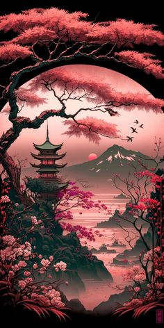 Soul Pictures, Japanese Wallpaper Iphone, Nature Iphone Wallpaper, Japanese Poster, Fantasy Art Landscapes, 판타지 아트