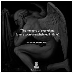 a black and white photo with an angel on it, the quote is written in english