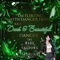 Our first office quote from #TheMarkofShadowsandStarlight !!! Let's kick off #2025 with a bang ✨️🔥  I think we ALL know who Kara us referring to in this quote... 🤔   & if you haven't read books 1 & 2, #TheMarkofChaosandCreation & #TheMarkofDreamsandDarkness  then you probably aren't aware of the smokin hot, CERTIFIABLY INSANE, Sky-Fae daddy Malakyte, who is the dangerous one in this conversation.  He's the villain love-interest you need in 2025.  You can get books 1 & 2 in all formats, including KU, SE hardcovers, & on Audible 🌙  💜Book 1-The Mark of Chaos and Creation  💙Book 2-The Mark of Dreams and Darkness  💚Book 3-The Mark of Shadows and Starlight (2025) #books #bookstagram #bookstoread