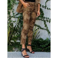 These Gorgeous Frame Pants Are Brand New! They Are A Soft Velvety Feel With A Beautiful Leopard Print. - Length: 36" - Inseam: 26" - Waist: 26" 98% Cotton 2% Elastane Brown Tapered Leg Bottoms For Fall, Fitted Brown Ankle-length Pants, Brown Fitted Ankle-length Pants, Brown Stretch Jeans For Summer, Summer Stretch Brown Jeans, Non-stretch Tapered Leg Brown Pants, Fitted Leopard Print Jeans For Fall, Leopard Print Jeans For Fall, Fall Straight Leg Leopard Print Pants