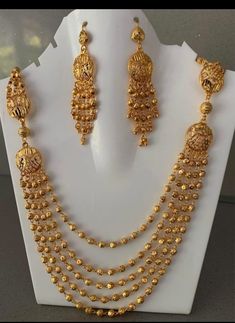 Indian Traditional Bridal Jewellery Artificial Gold Neckless Set Prefect for Party Wedding Gift Anniversary ,Birthday ,All Occasion  Design A 30 grams Wight 5line Gold Rosery Design 1= Gold Long Set Full Wight 85 grams Lenth 35cm Including Chain  Design2 =Gold Long Set Full Wight 120 grams Length 45 cm Including Chain  Design 3= Gold Long Set Full Wight 65 grams Length 35cm plus 10 chain Chain  Design 4= Gold Long Set Full Wight 85 grams Length 30cm Including Chain  Design 5= Gold Long Set Full Jewellery Chain Design, Neckless Gold Jewelry Indian Wedding, Indian Bridal Jewelry Sets Gold, Sreeja Wedding, Full Bridal Jewellery Set, Gold Mala, Traditional Bridal Jewelry, Unique Gold Jewelry Designs, Gold Jewels Design