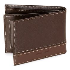 This Stafford men's bifold wallet is a sleek everyday style with extra storage capacity to stow all your small essentials. It's made from 100% leather with a glossed finish, contrast stitching, and multiple slots to hold your cards, cash, and an ID card. Wallet Type: BifoldFeatures: Extra CapacityCard Capacity: 10 SlotsClosure Type: Fold OverMeasurements: 3.1 Width/Inches, .8 Depth/Inches, 3.9 Length/InchesBase Material: 100% LeatherFabric Description: LeatherCare: Wipe CleanCountry of Origin: I Functional Leather Wallet With Card Slots, Functional Leather Trifold Wallet For Daily Use, Functional Bifold Wallet With Rfid Blocking, Functional Everyday Bifold Wallet, Functional Bifold Wallets For Business, Functional Bifold Wallet For Everyday Carry, Functional Bifold Wallet For Everyday, Functional Bifold Wallet For Business, Functional Bifold Business Wallet