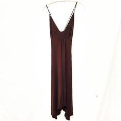 Simply Stunning Designer Yigal Azruel Plunging Brown Rayon Dress From Intermix- New With Tags. Size Small. Measures Approximately 46" At Its Longest. Shoulders And Waist Are Adjusting With Straps. Very Sexy! Perfect Condition. V-neck Cocktail Maxi Dress, Brown V-neck Midi Dress For Cocktail, Brown V-neck Evening Mini Dress, Brown Cotton V-neck Mini Dress, Yigal Azrouel, Black Halter Dress, Dresses Designer, Rayon Dress, Dresses Backless