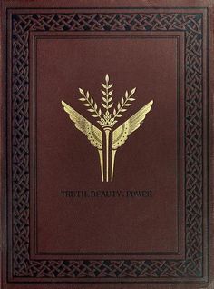 the truth beauty power book is open and has gold trimmings on its cover