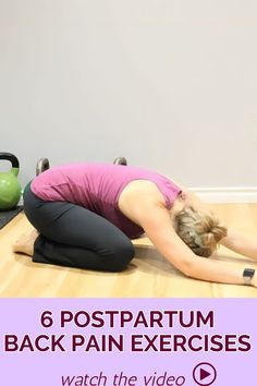 a woman in pink shirt and black leggings doing yoga