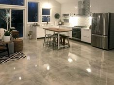 #ConcretelevellingJersey #EpoxyflooringNJ #IndustrialEpoxyFlooringNJ #EpoxyFlooringContractorsNJ Epoxy Kitchen Floor, Concrete Floors Diy, Epoxy Kitchen, Resin Flooring, Epoxy Flooring