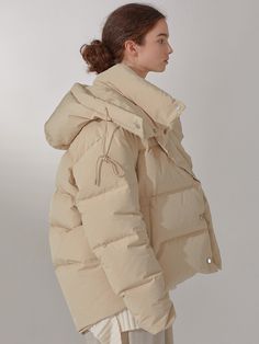 Editor's NotesThis reversible puffer jacket has longer back hem and detachable hood that helps multiple styling. The angel bio finished fabric has soft touch with clean texture.- Reversible design- Quilted on one side- Detachable hood- Angel bio finishing processedMeasurements(in.)36(S) / 38(M)- Chest: 24.02 in. / 24.80 in.- Shoulder: 22.24 in. / 22.83 in.- Sleeve Length: 23.43 in. / 24.21 in.- Total Length: 31.10 in. / 31.89 in.* Model Info: Height 5' 9.5 , Bust 31.10 in., Waist 22.83 in., Hip 35.04 in.Composition & Care- 100% Cotton- Do not dry clean, clean at leather specialistDesigner- by MUSEE Reversible Puffer Jacket, Sports Wear Women, Hooded Winter Coat, Beige Style, The Angel, Winter Coats Women, Detachable Hood, Duck Down, Down Coat