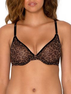 PRICES MAY VARY. The smart&sexy sheer mesh demi underwire bra enhances your most natural shape with clean lines and a modern, mesh construction. This sheer unlined bra has two layers of mesh, and molded cups anchored with underwire support. These flirtatious demi cups are outlined with matte trim, highlighting your natural contours. Airy yet supportive, this mesh bra is anchored with encased underwire support for a naturally lifted shape that flatters all figures. Two ply mesh wings and ballet b Low Cut Bra, Mesh Bra, Unlined Bra, Full Coverage Bra, Everyday Bra, Plunge Bra, Womens Bras, Casual Spring, Bra And Panty Sets