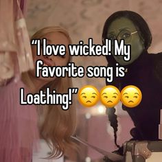 #wicked #whisper Boq Wicked, Clean Humor, Musical Theater, Emerald City, Ariana Grande, Cute Pictures