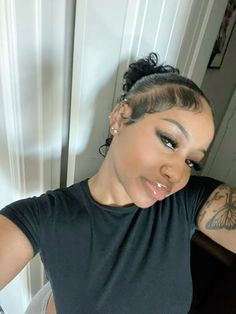 Hair Slicked Back, Thick Natural Hair, Pretty Vibes, Quick Natural Hair Styles, Edges Hair, Protective Hairstyles Braids, Slick Back, Curly Hair Styles Easy, Natural Curls Hairstyles