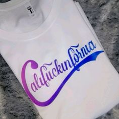 California Cali Tshirt Black White Or Gray Unisex Or Women's Fitted Custom Tees Other Sizes Styles & Colors Available Upon Request Pls Message Trendy Purple T-shirt With Logo Print, Trendy Purple Tops With Logo Print, Trendy Purple Slogan T-shirt, Trendy Purple Shirt With Letter Print, Purple Crew Neck Top With Name Print, Trendy White T-shirt With Name Print, Trendy White Shirt With Name Print, Custom Tees, Black Tshirt