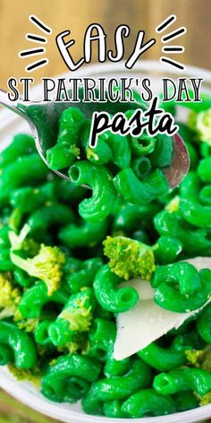 a bowl filled with green peas and broccoli on top of a wooden table