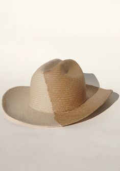 Cream Western Toquilla Straw Hat, Cream Toquilla Straw Western Hat, Handwoven Toquilla Straw Hat For Rodeo, Handwoven Brimmed Panama Hat For Rodeo, Western Style Handwoven Panama Hat With Curved Brim, Western Beige Toquilla Straw Sun Hat, Handwoven Wide Brim Hat For Rodeo, Western Style Cream Straw Hat With Wide Brim, Natural Toquilla Straw Hat For Rodeo