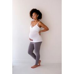 Oh La Lari Our essential super-soft legging will be your new wardrobe staple. The invisible adjustable elastic waistband panel and hidden button inside easily adapt throughout your pregnancy. Stay cozy with the weightless touch and comfortable over the belly or fold under design. Features: *Maternity pull over the belly or folded below legging. *Adjustable waistband to grow throughout your pregnancy. *Weightless to the touch and super-soft luxurious feel that offers stretch and comfort. Maternity Stretch Leggings, Maternity Bump Friendly Fitted Leggings, Gray Stretch Activewear For Everyday, Everyday Gray Stretch Activewear, Maternity Leggings, The Invisible, Soft Leggings, Adjustable Waistband, Stay Cozy