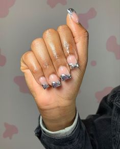 Freestyle Nails Short, Nail Ideas Short, Glittery Acrylic Nails, Freestyle Nails, Overlay Nails, Short Vacation, Duck Nails, Glamour Nails