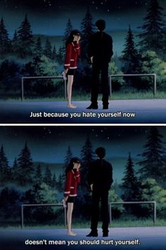 Misato And Kaji, Evangelion Quotes, Neon Evangelion, Film Inspiration, Genesis Evangelion, Neon Genesis, Anime Screenshots, 90s Anime, Aesthetic Gif