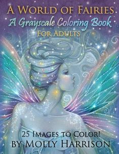 the front cover of a book with an image of a fairy in blue and green