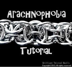 Tutorial for Arachnophobia weave by Brilliant by BrilliantSkulls Chain Maille Patterns, Chainmail Patterns, Chainmaille Tutorial, Chainmaille Jewelry, Wire Tutorials, Chainmail Jewelry, Woven Ring, Infinity Knot, Chainmaille Bracelet